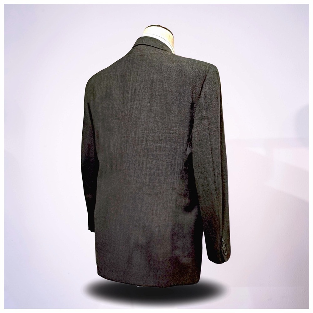 Joseph Abboud JoA II Double Breasted Blazer| 40R | Charcoal Wool | Classic - Picture 4 of 12